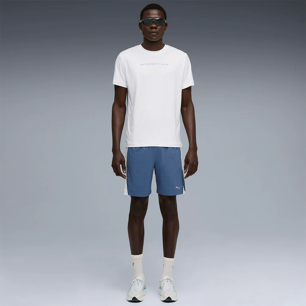 PUMA Run Club Graphic Tee Men's Running T-Shirt - White - L (UK SIZE)