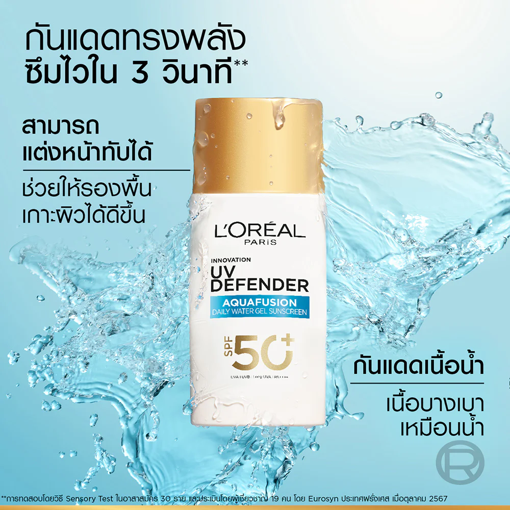 Солнцезащитное средство Loreal Paris UV Defender Aquafusion Daily Water Gel 50+/PA++++ Long UVA 50 мл