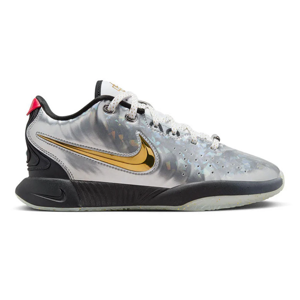 NIKE LeBron James LeBron XXI SE Kids Basketball Shoes - Silver - US 4 Y