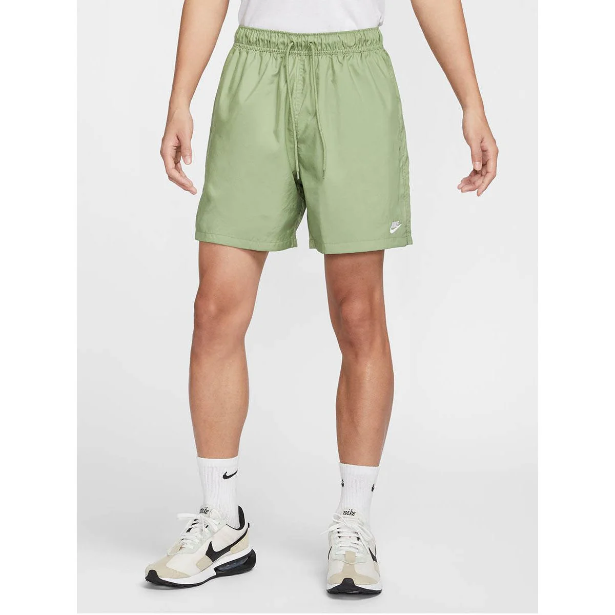 Мужские повседневные шорты Nike Club — цвет зеленый, размер L (азиатский размер)