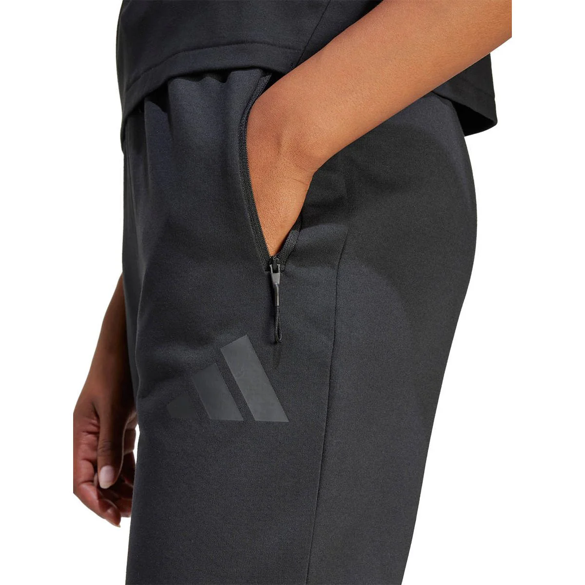 Женские повседневные брюки Adidas Z.N.E. Tracksuit — цвет черный, размер L (азиатский размер)