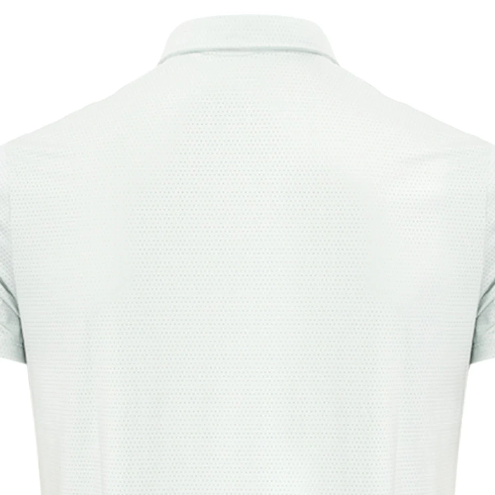 9NINE SS Reg Men's Badminton Polo Shirt - Green - L (US SIZE)