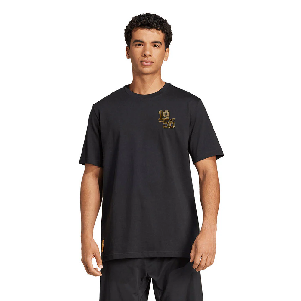 ADIDAS Real Madrid Heavy Cotton Men's Football T-Shirt - Black - 2XL (UK SIZE)