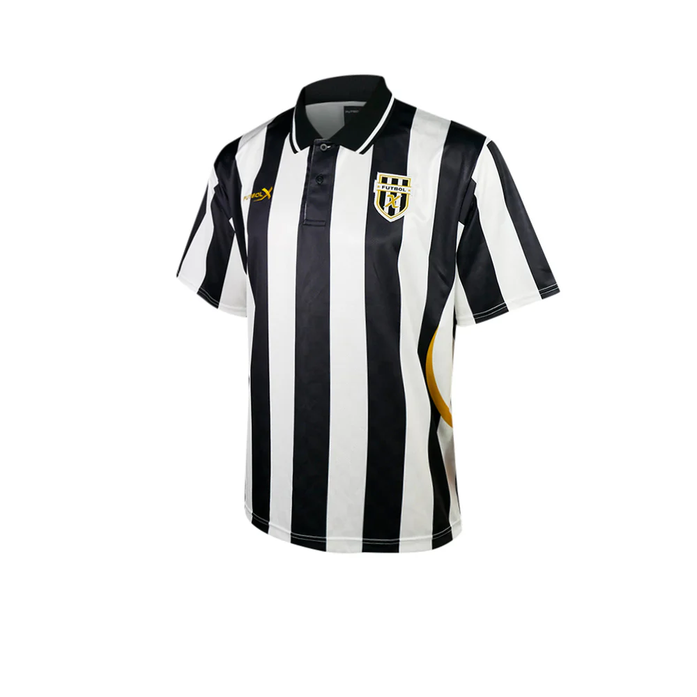 FUTBOLX Vintage Collection Men's Football Polo Shirt - Black - L (US SIZE)