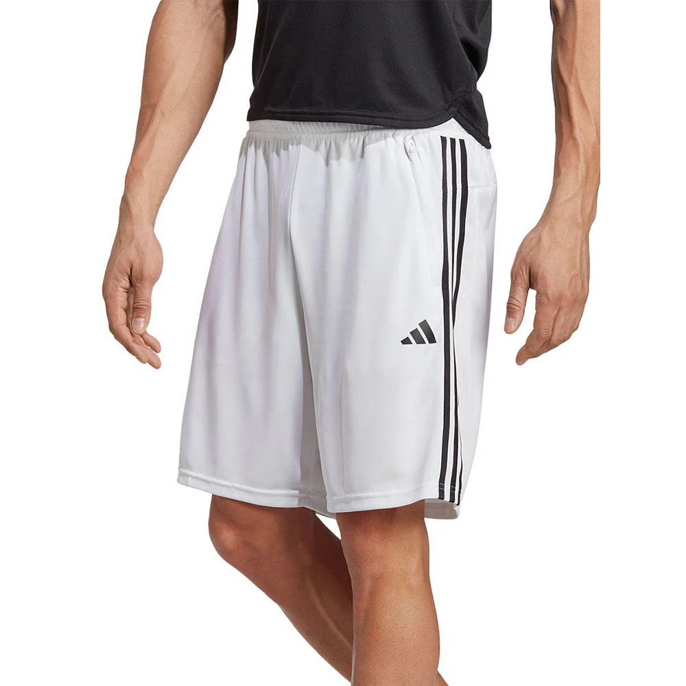 Мужские тренировочные шорты Adidas Train Essentials Piqué 3-Stripes — цвет белый, размер 2XL (азиатский размер)