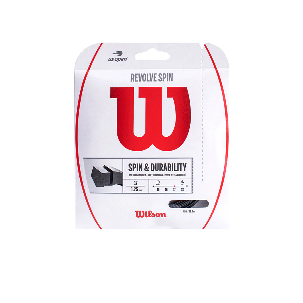 WILSON Revolve Spin 1.25/17 Tennis String - Multi Color - ONE SIZE