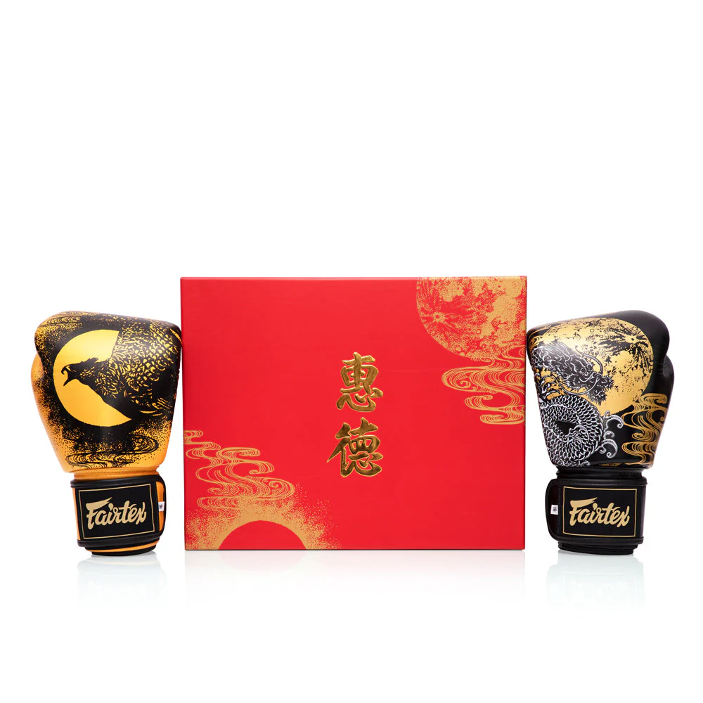 "Harmony Six" Boxing Gloves - Gold - Gold - 10 oz