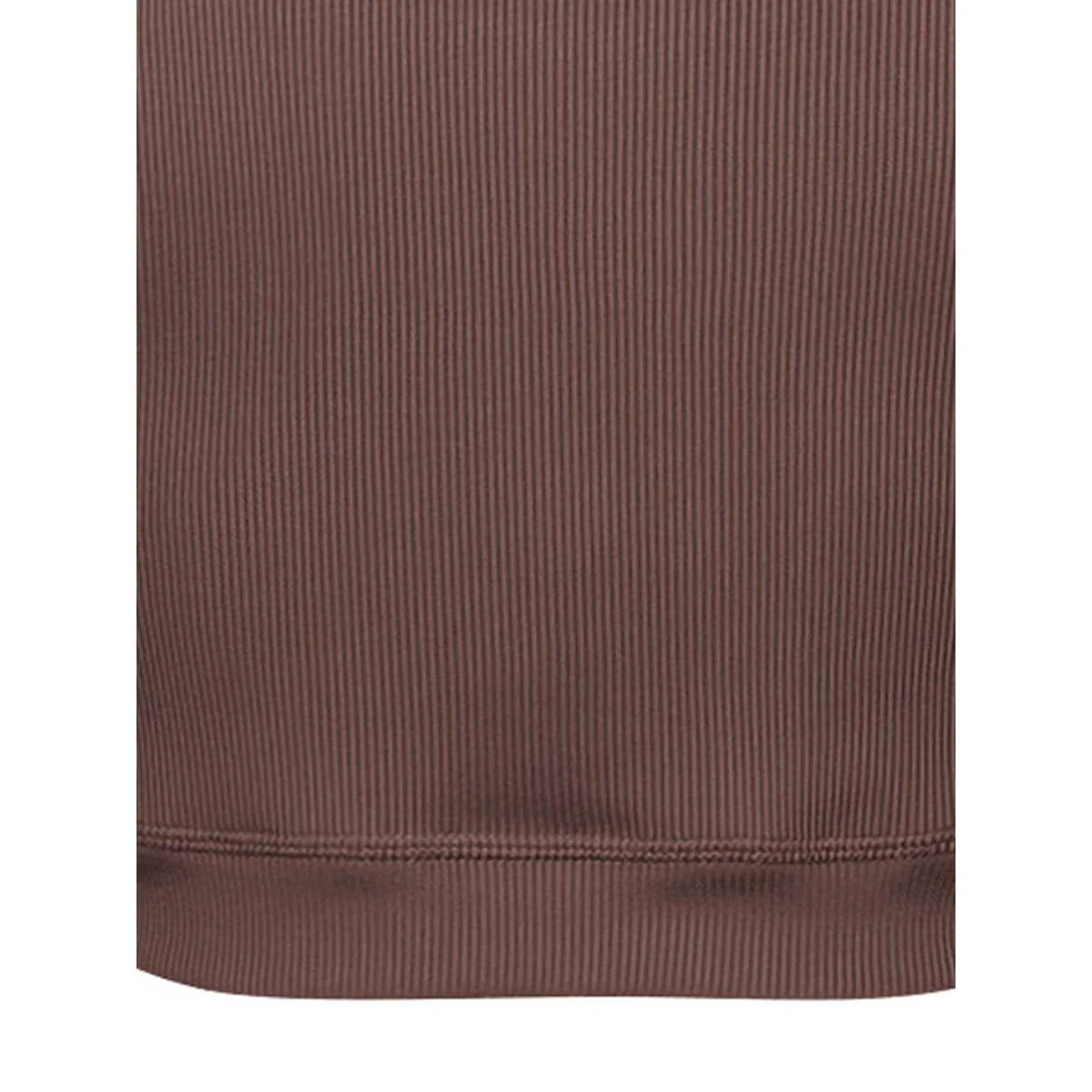 REEBOK Studio Rib Crop Women's Sports Bra - Brown - L (US SIZE)