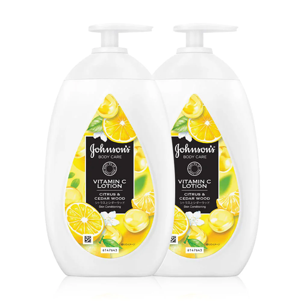 Johnson Body Care Vitamin C Lotion Citrus & Cedar Wood [500ml x 2pcs] - #Citrus & Cedar Wood