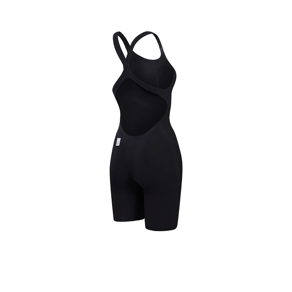 SPEEDO Fastskin LZR Pure Valor 2.0 Openback Kneeskin Women's Swimsuit - Black - 18 INCHES