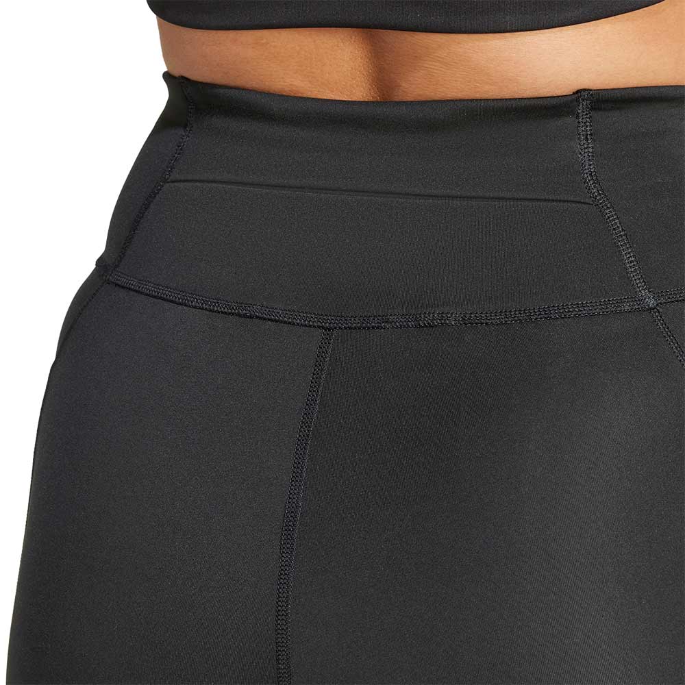 ADIDAS Own The Run Women's Running Leggings Shorts - Black - L (UK SIZE)