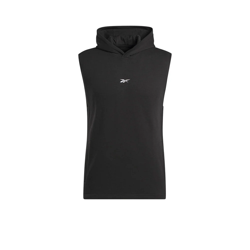 REEBOK Basketball Sleeveless Men's Hoodie - Black - L (US SIZE)