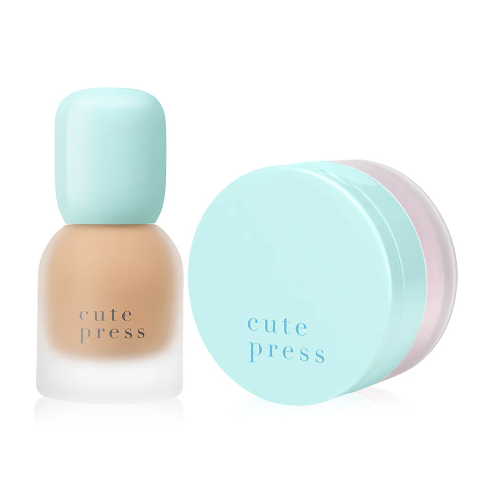 Рассыпчатая пудра Cute Press Hybrid Weightless придающий сияние 10 г