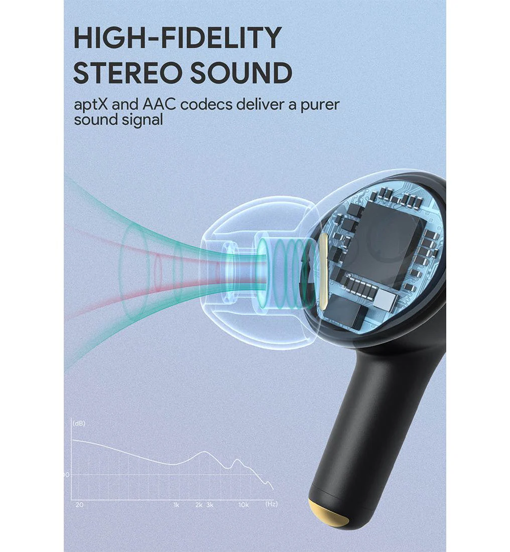 AUKEY EP-T27 Wireless Earphone - Black - ONE SIZE