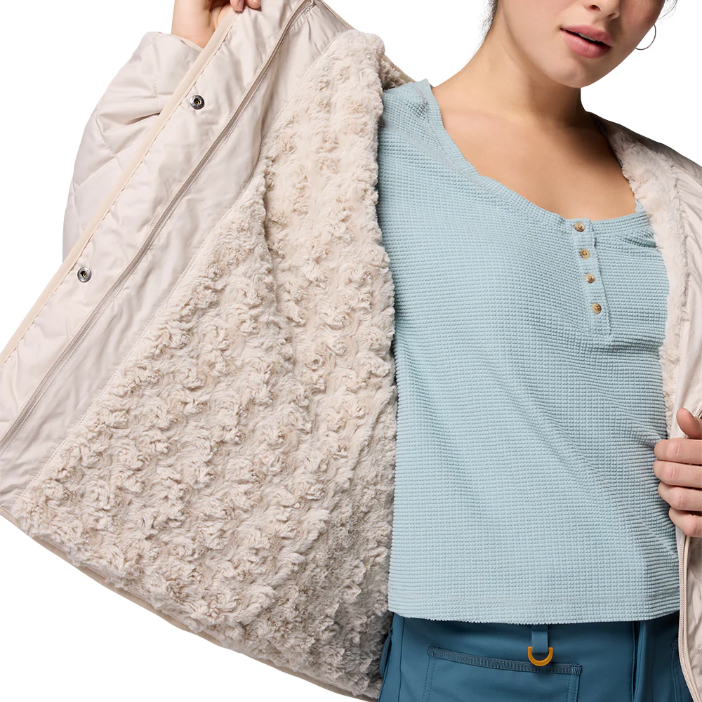 COLUMBIA Copper Crest™ Collarless Women's Jacket - Beige - 2XL (US SIZE)