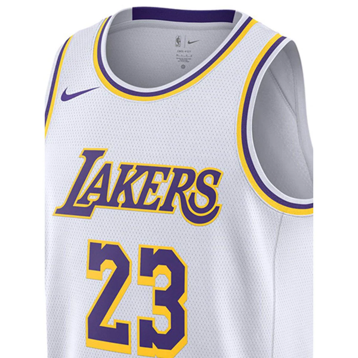 NIKE Los Angeles Lakers Association Edition 2022/23 Men's Basketball Tank - White - 2XL (US SIZE)