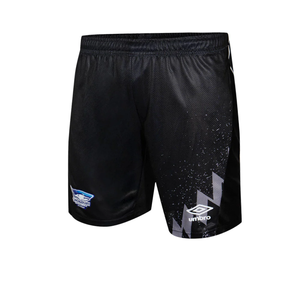 UMBRO Men's Chonburi FC 2025/26 Goalkeeper Football Shorts - Black - 2XL (ASIAN SIZE)