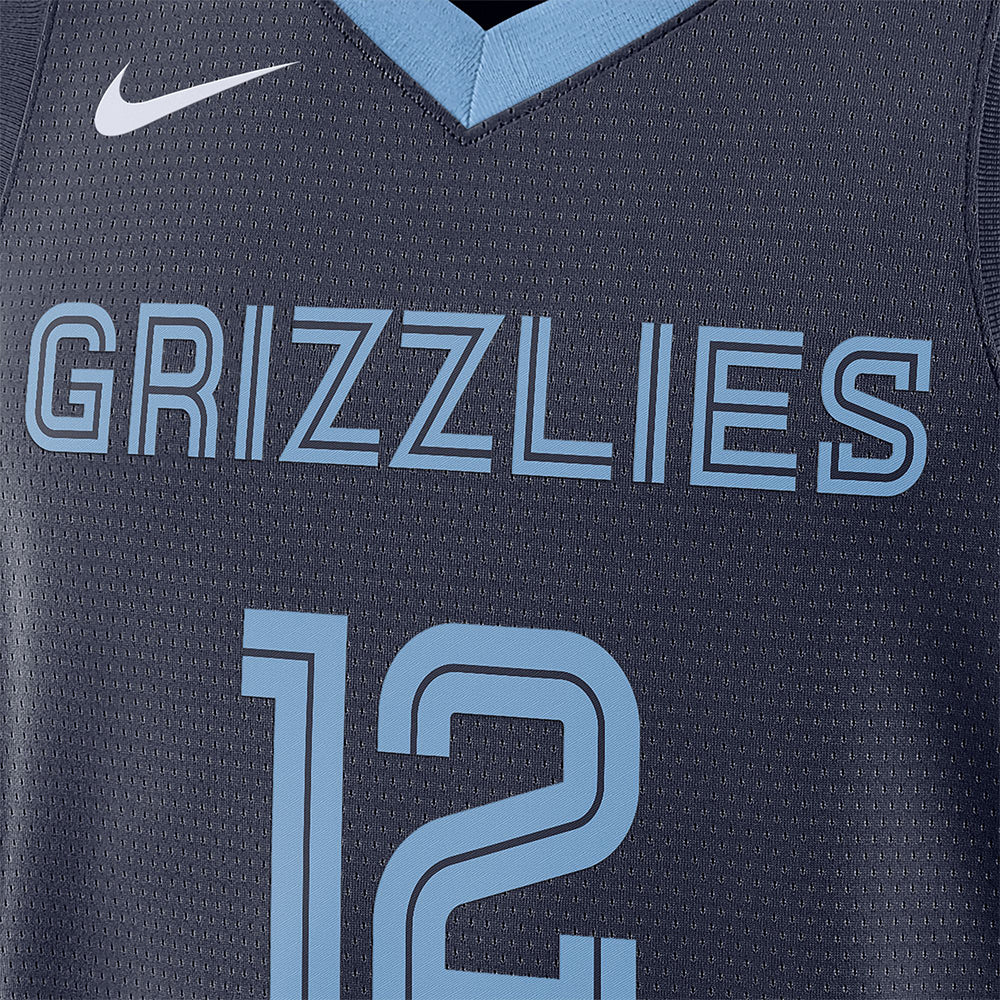 NIKE Men's Ja Morant Memphis Grizzlies Icon Edition 2022/23 Basketball Jersey - Black - 2XL (US SIZE)