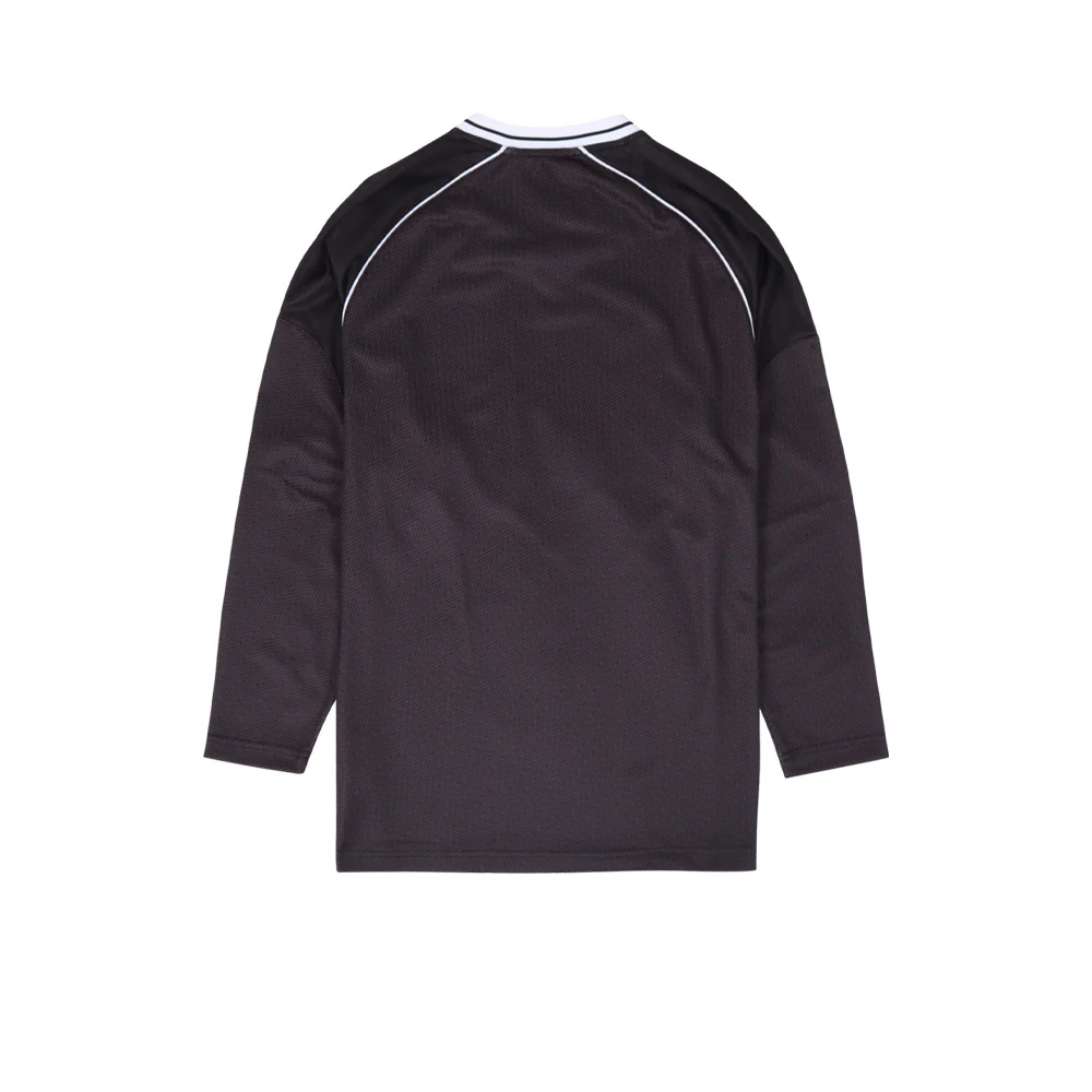 WARRIX New Chapter - Oversized Unisex Football Jersey - Black - L (ASIAN SIZE)