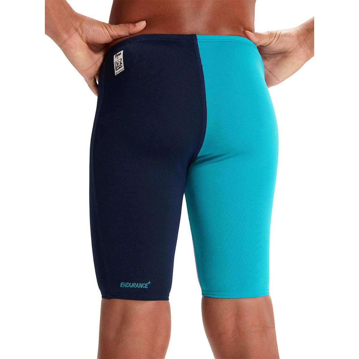 SPEEDO Fastskin Endurance+ High Waisted Jammer Boys Swim Shorts - Blue - US 24