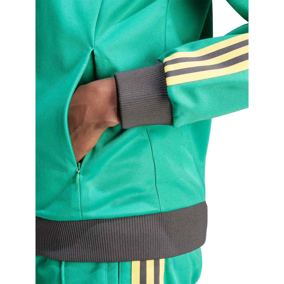 ADIDAS Jamaica Beckenbauer Track Men's Football Jacket - Green - 2XL (UK SIZE)