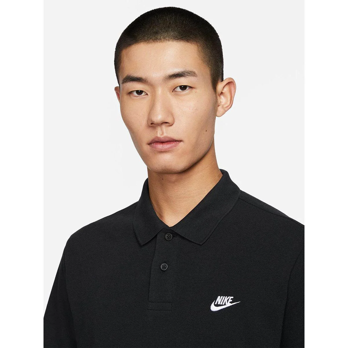 NIKE Club Men's Polo Shirt - Black - L (US SIZE)