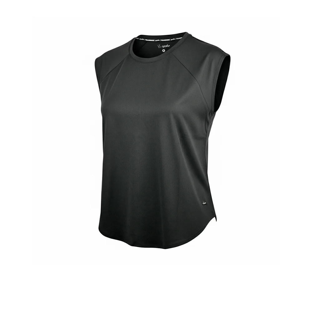Женская тренировочная футболка Spike Black — цвет черный, размер L