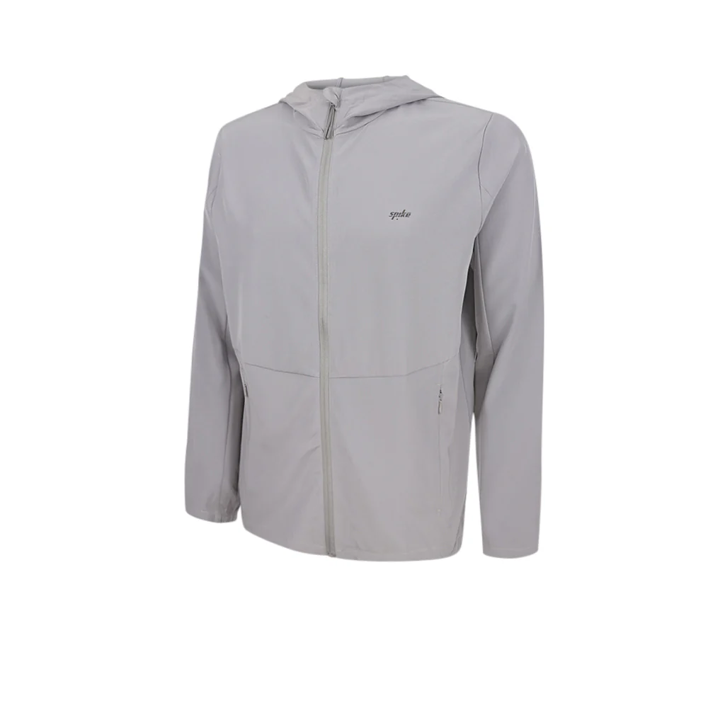 SPIKE Grey Men's Running Jacket - Grey - L