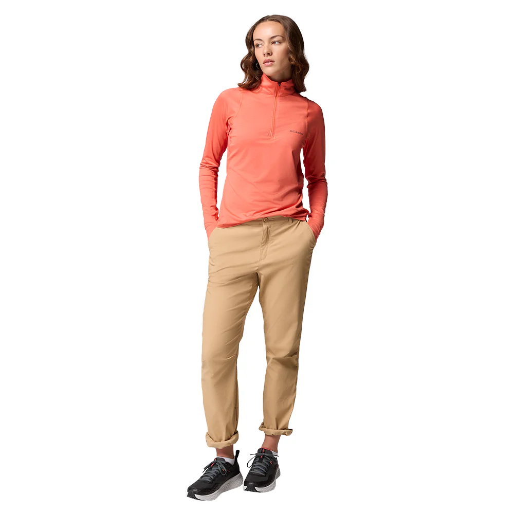 Женский свитшот Columbia Weekend Ascent™ Half Zip — цвет оранжевый, размер 2XL (американский размер)