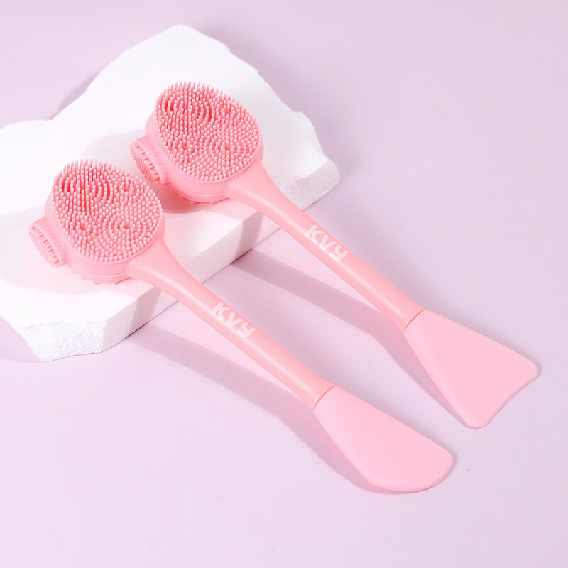 KVY Facial Cleansing Brush & Mask Applicator Fan Shape