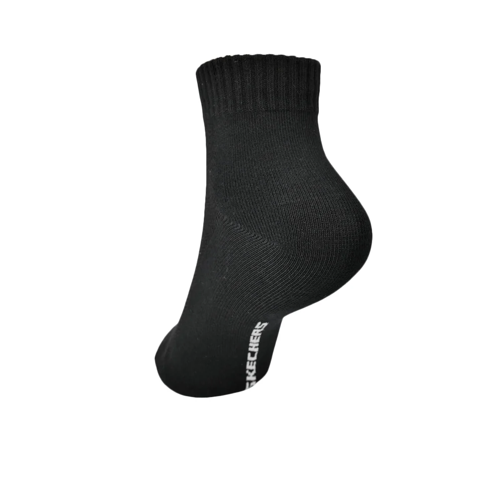 SKECHERS Quarter Unisex Socks - Black - ONE SIZE