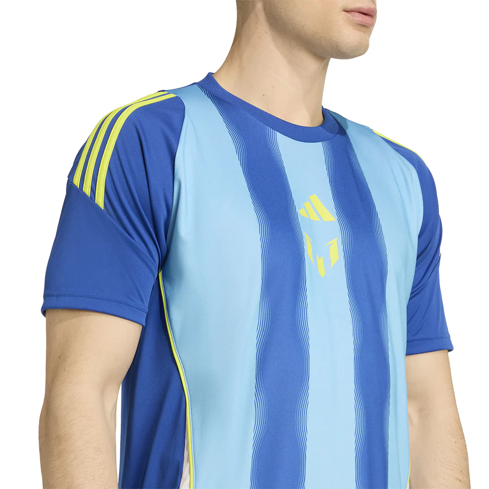 ADIDAS Messi Training Men's Football Jersey - Blue - 2XL (UK SIZE)