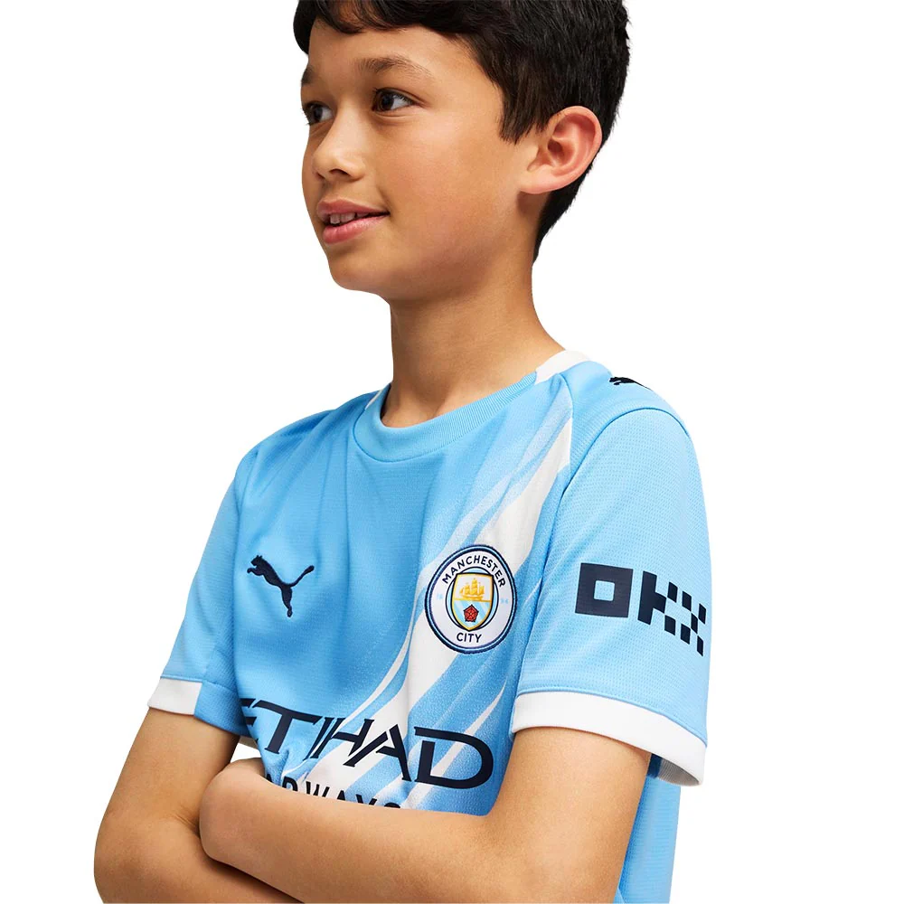 PUMA Kids Manchester City Home 2025/26 Jersey - Blue - 116 CM