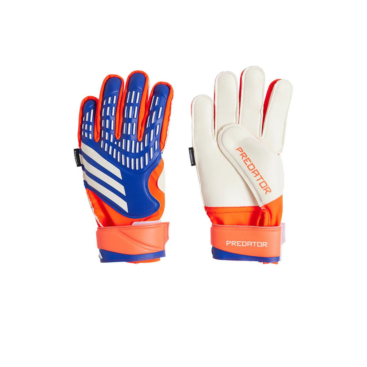 ADIDAS Predator Match Fingersave Kids Goalkeeper Gloves - Blue - US 4