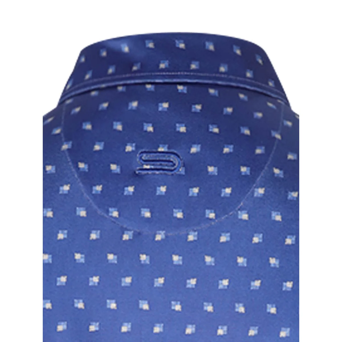 9NINE N24GOPOM07 Men's Golf Polo Shirt - Blue - 2XL (US SIZE)