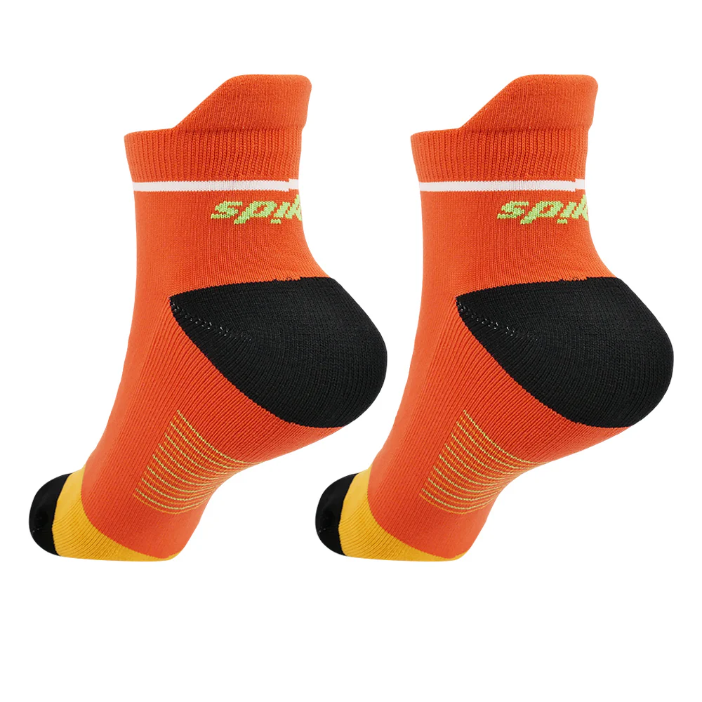 SPIKE Ankle Iris Unisex Running Socks - Orange - ONE SIZE
