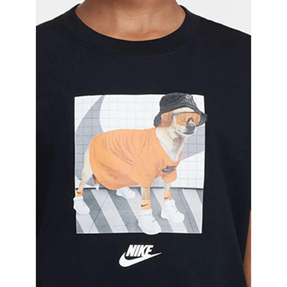 NIKE Sportswear Girls T-Shirt - Black - L (US SIZE)