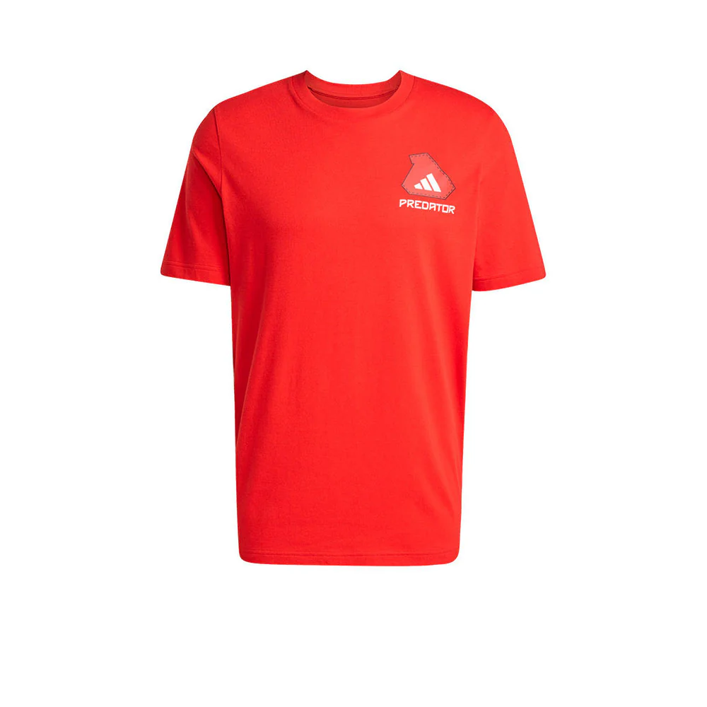 Мужская футбольная футболка Adidas Predator History Graphic — цвет красный, размер 2XL (UK SIZE)