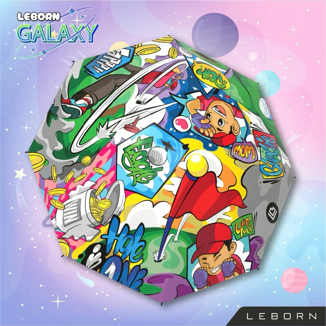 LEBORN Mini Umbrella ขนาด 30 นิ้ว ลายกราฟฟิคและการ์ตูน - Multi color - 30 INCES - Birdie