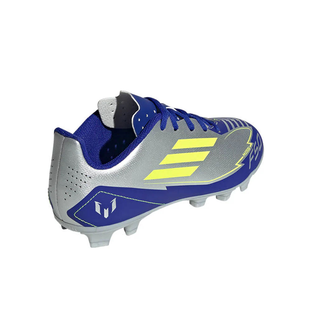 ADIDAS F50 Club Messi MG Kids Football Shoes - Silver - UK 1