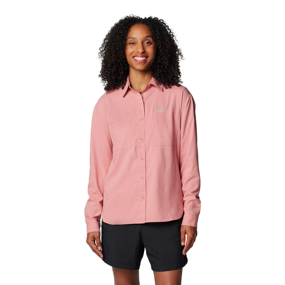 COLUMBIA Silver Ridge Utility™ Long Sleeve Women's Shirt - Pink - L (US SIZE)