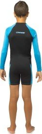 CRESSI Little Shark Shorty Wetsuit Black/Blue 2mm - Black - Y 11
