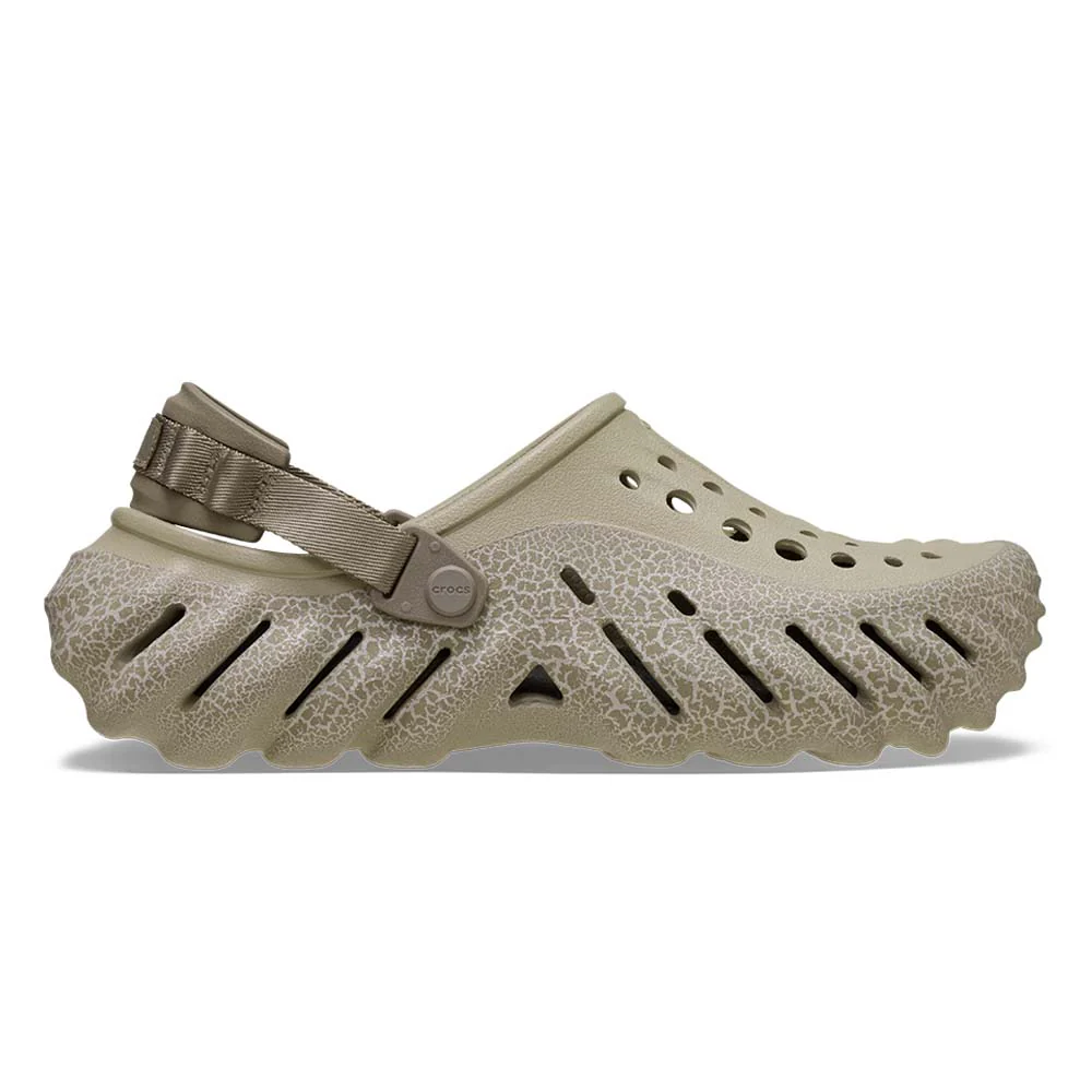 CROCS Echo Crackle Clog Unisex Lifestyle Shoes - Beige - M10/W12