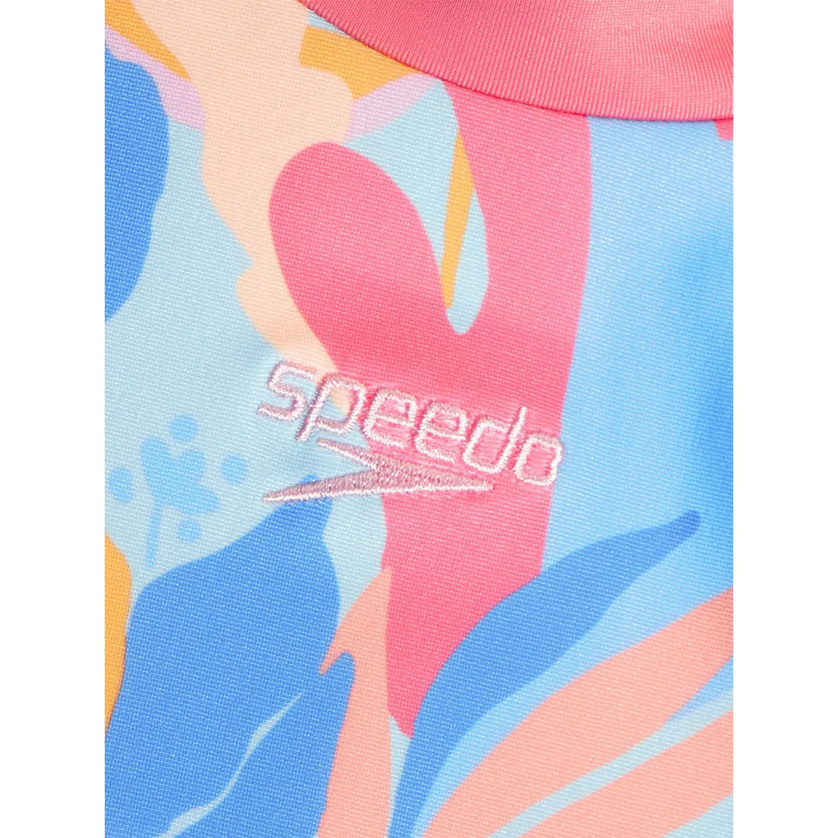 Speedo Printed Long Sleeve Girls Rashguard — цвет розовый, 11-12 Years