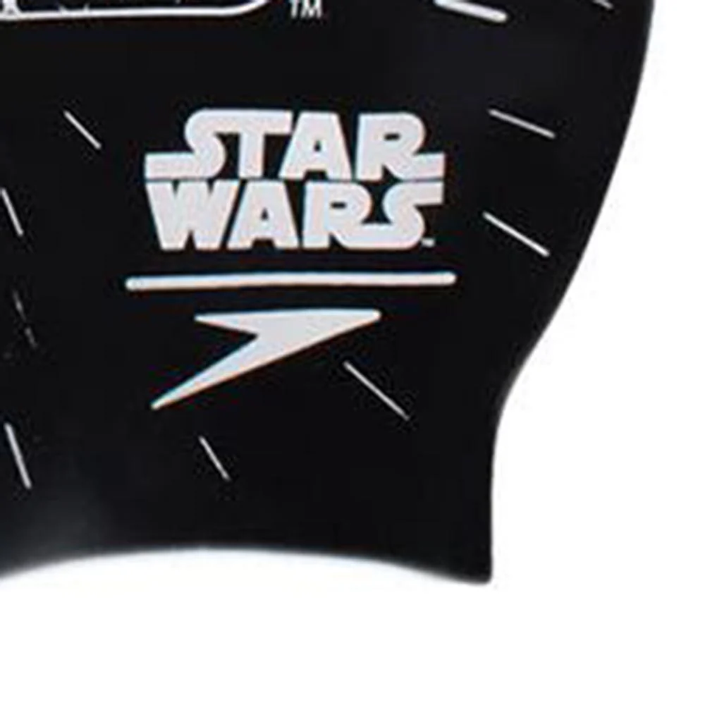 SPEEDO Star Wars Junior Slogan Kids Swimming Cap - Black - ONE SIZE