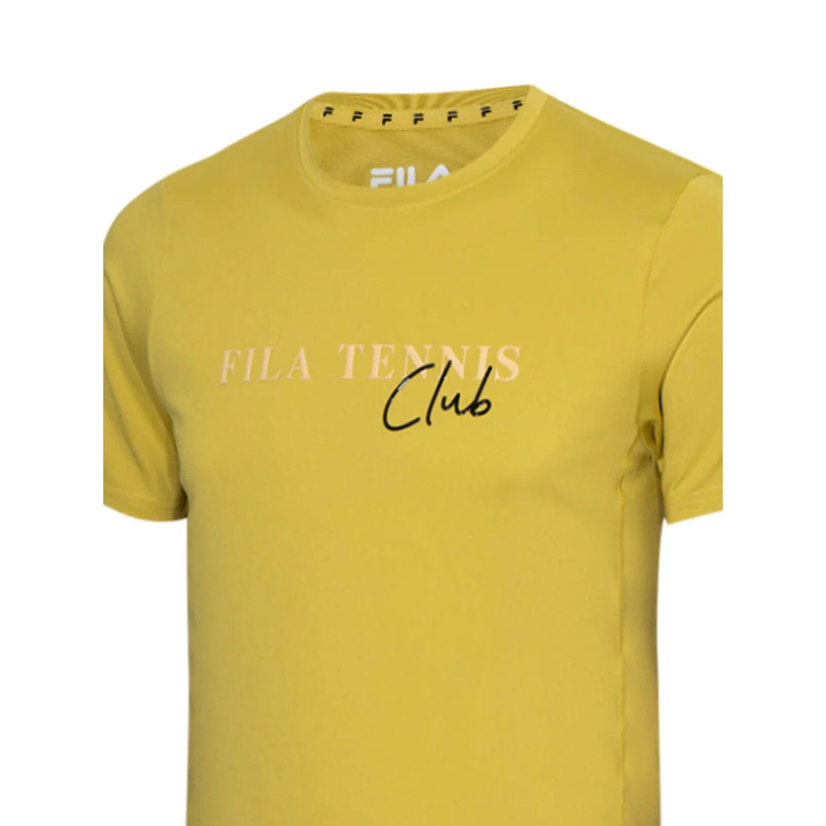 Мужская тренировочная футболка Fila Club TSS231003M — цвет желтый, размер 2XL (американский размер)