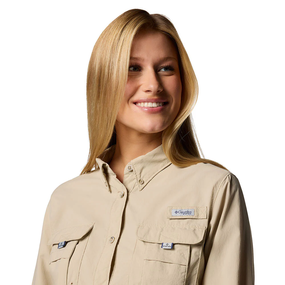 COLUMBIA PFG Bahama™ II Long Sleeve Women's Fishing Shirt - Beige - L (US SIZE)