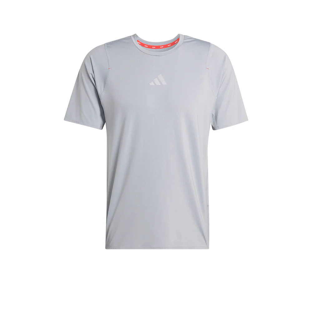 Мужская беговая футболка Adidas Adizero Ekiden — цвет серый, размер L (азиатский размер)