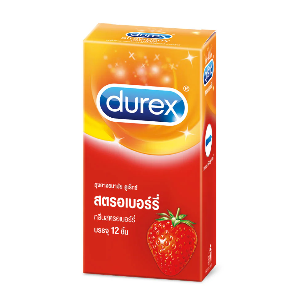 Durex Strawberry Condom 52.5mm [12pcs]