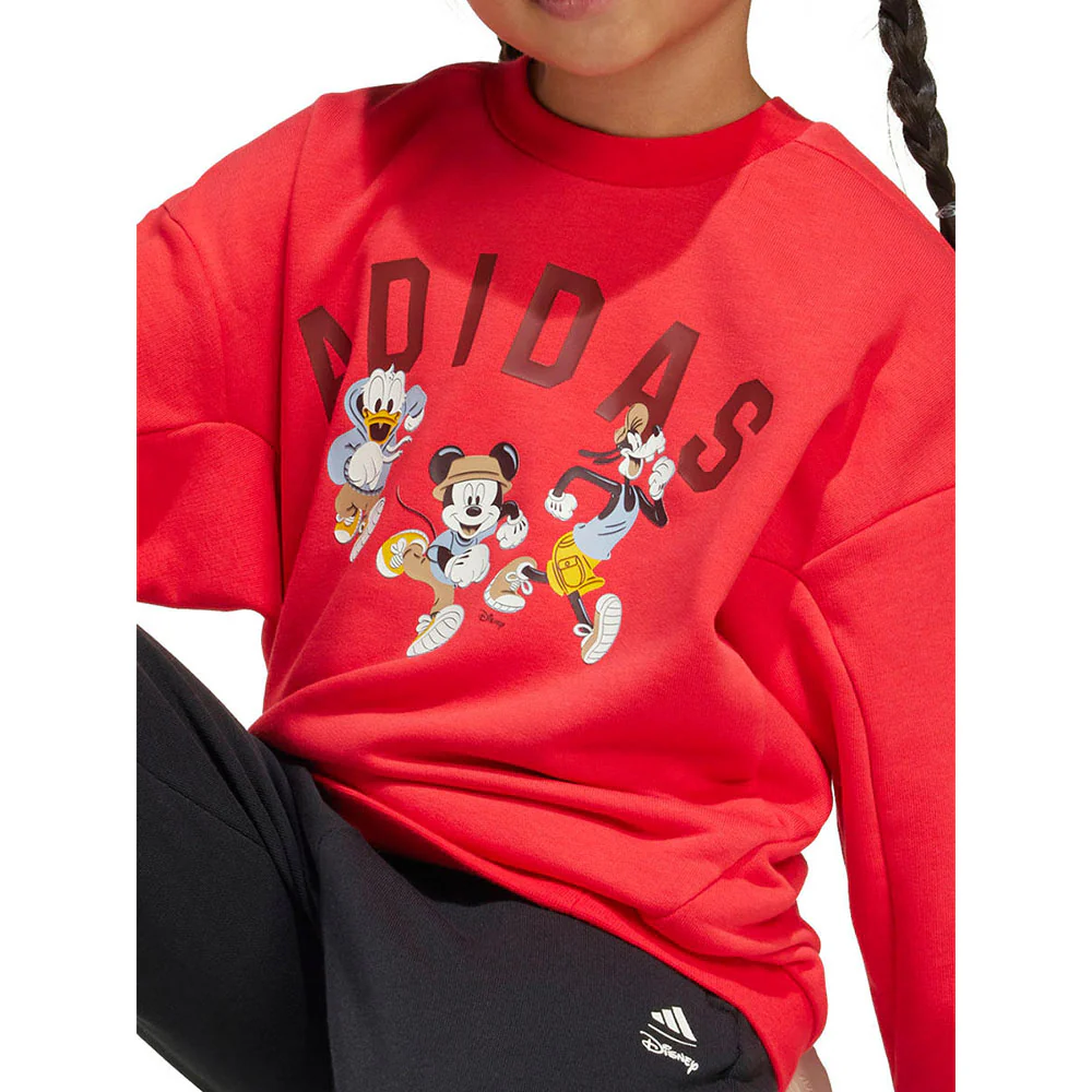 Детский свитшот Adidas x Disney Mickey Mouse Joggers Set — цвет красный, размер 110 CM